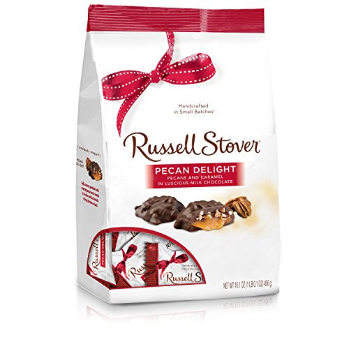 Russell Stover Pecan Delight Gusset Bag 16_10 Ounce Russel Stover Milk Chocolate Covered Candy Pack Crunchy Pecans and Buttery Caramel Covered In Sweet Milk Chocolate Candy Individually Wrapped Russell Stover Pecan Delight Gusset Bag 16_10 Ounce Russel Stover Milk Chocolate Covered Candy Pack Crunchy Pecans and Buttery Caramel Covered In Sweet Milk Chocolate Candy Individually Wrapped