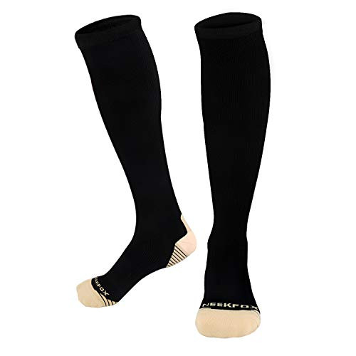 NEEKFOX Compression Socks for Men Women 15-20 mmhg Graduated Compression Socks for Running Nurses Flight Travel Athletic NEEKFOX Compression Socks for Men Women 15-20 mmhg Graduated Compression Socks for Running Nurses Flight Travel Athletic