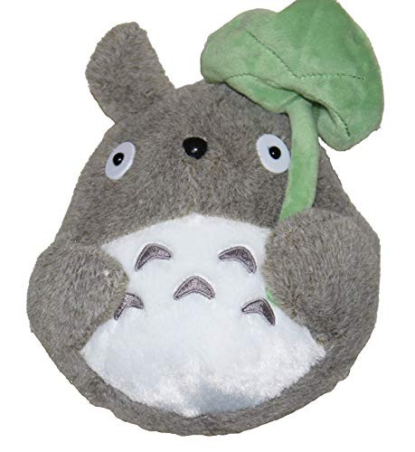 Studio Ghibli My Neighbor Totoro w/ Leaf Grey Plush Animal, 8"