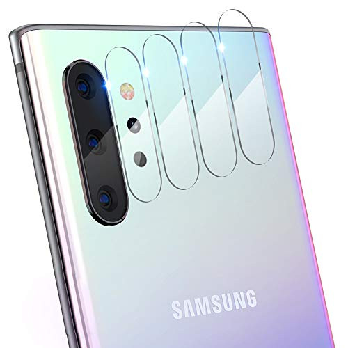 4Pack Tensea Compatible Galaxy Note 10 Plus and Note 10 Camera Lens Protectors Ultra Thin Tempered Glass Film Screen Protector for Samsung Galaxy Note 10 and Note 10 Plus 4 Pack