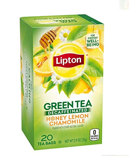 Lipton Green Tea Decaffeinated Honey Lemon 20 Count