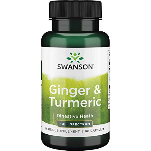 Swanson Full Spectrum Ginger  and  Turmeric 60 Capsules