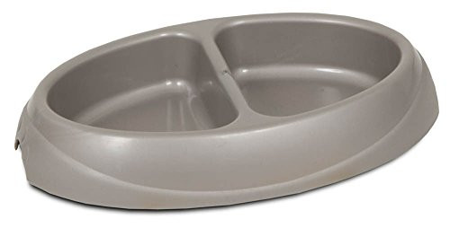 Petmate 23174 Small Double Dish Ultra-Light Microban Pet Dish