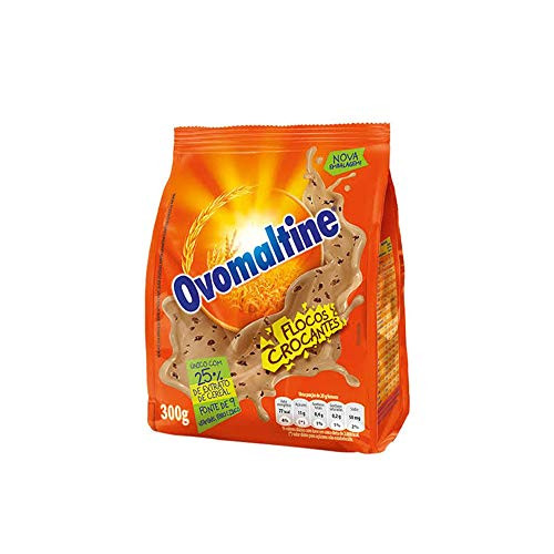 Ovomaltine - Malt Extract wChocolate - Beverage mix - Chocolate flakes - 10_58 Oz PACK OF 02  Extrato e Malte Sabor Chocolate - Mistura para Bebidas - Achocolatado em Flocos - 300g