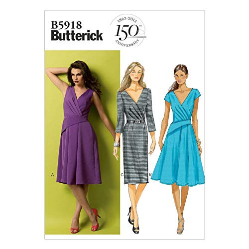BUTTERICK PATTERNS B5918 Misses Dress Sewing Template Size A5 6-8-10-12-14