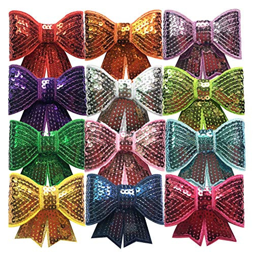 13pcs Toddler Girls Sequin Bows Hair Clips Baby Glitter Hair Bows Alligator Clips For Toddler Kids Children Teens by Chunx 13pcs Toddler Girls Sequin Bows Hair Clips Baby Glitter Hair Bows Alligator Clips For Toddler Kids Children Teens by Chunx