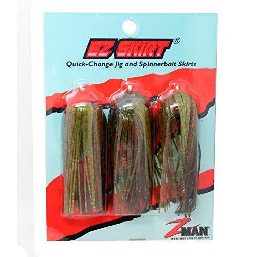 Z-MAN Chatter Bait Ez Skirt One Size Watermelon BlackPumpkin Green
