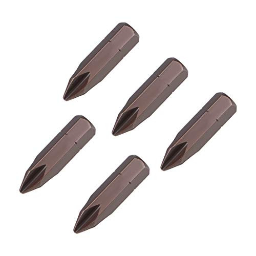 uxcell 5pcs Phillips Bits 516-inch 8mm Hex Shank 32mm Length Cross PH2 Magnetic Screw Driver S2 Screwdriver Bit