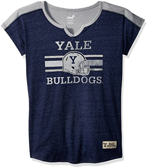 NCAA by Outerstuff NCAA Yale Bulldogs Youth Girls Tribute Raglan Football Tee Dark Navy Youth Large14 NCAA by Outerstuff NCAA Yale Bulldogs Youth Girls Tribute Raglan Football Tee Dark Navy Youth Large14