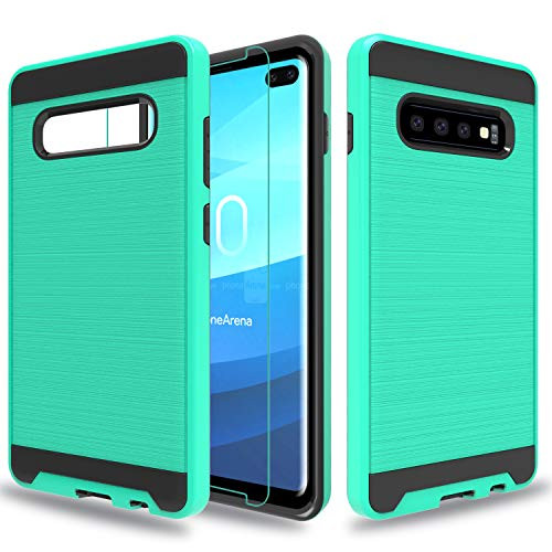 Wtiaw forGalaxy S10 Plus CaseSamsung Galaxy S10 Plus CaseSamsung Galaxy S10 Case with HD Screen ProtectorBrushed Metal Texture Hybrid Dual Layer Defender Case for Galaxy S10 Plus-CL Mint Wtiaw forGalaxy S10 Plus CaseSamsung Galaxy S10 Plus CaseSamsung Galaxy S10 Case with HD Screen ProtectorBrushed Metal Texture Hybrid Dual Layer Defender Case for Galaxy S10 Plus-CL Mint