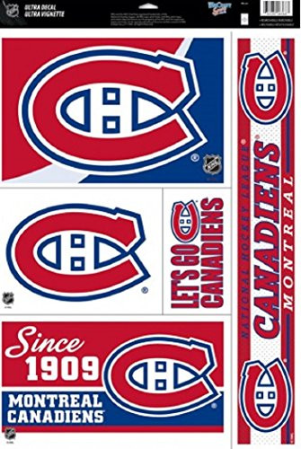 WinCraft NHL Montreal Canadiens 12118013 Multi Use Decal 11 x 17