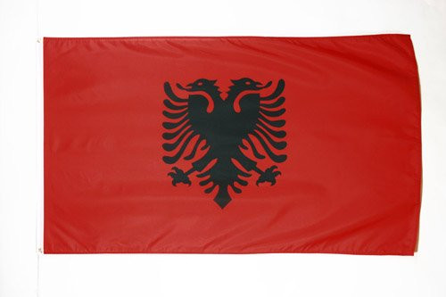 AZ FLAG Albania Flag 2 x 3 - Albanian Flags 60 x 90 cm - Banner 2x3 ft