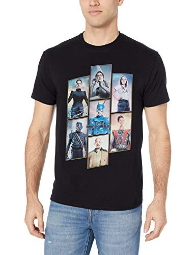 Fifth Sun Officially Licensed Cast Chars Mens Tee Black xx-Large