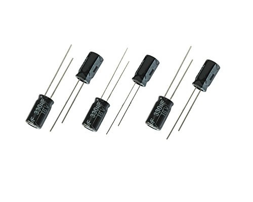 330uF 16V 6X11 -20% -40 to 105°C 50 PCS Aluminum Electrolytic Capacitors330uF 16V Capacitor330uF Capacitor16V Capacitor330uF Capacitor 16V16V 330uF Capacitor