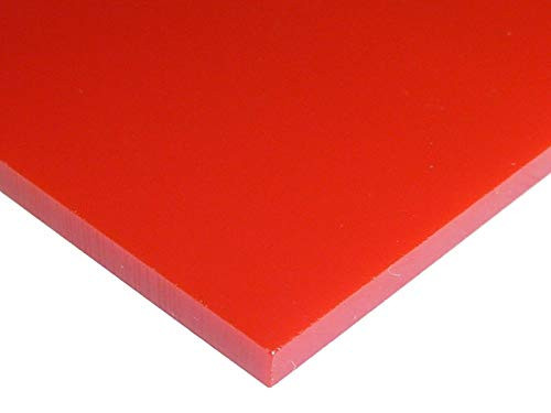 18 3mm Solid Red Acrylic Plexiglass Sheet 12x12 Cast 0_118 Thick Nominal Size AZM