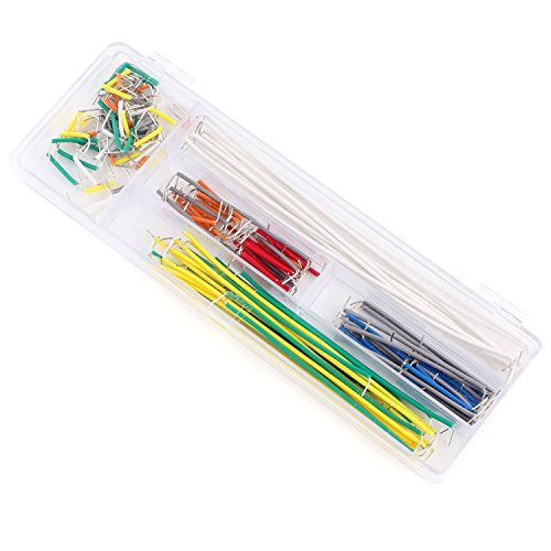 DollaTek Jumpers Set 140 Pieces 14 Kinds Size Jumper Wire Cable for Breadboard