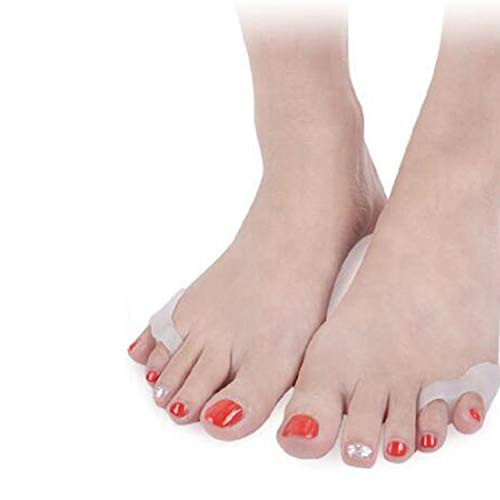 10 Pcs Pinky Toe Bunionette Corrector Silicone Double - Loop Toe Separators for Tailors Bunion Bunionette Protect  and  Pain Relief Pinky Toe Cushion Guard Tailors Bunionette Protector