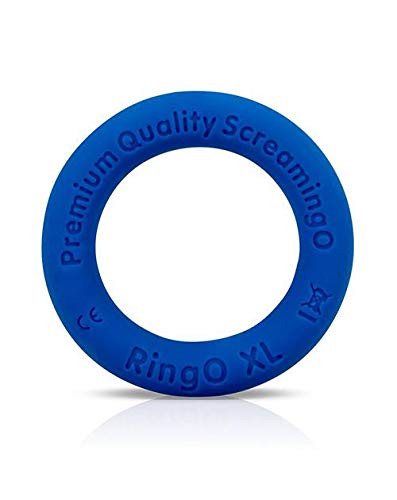 Screaming O Ringo Ritz XL Mega Stretchy Silicone Cock Ring Blue