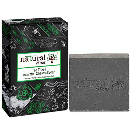 Natural Vibes Tea Tree and Activated Charcoal Soap 150 g