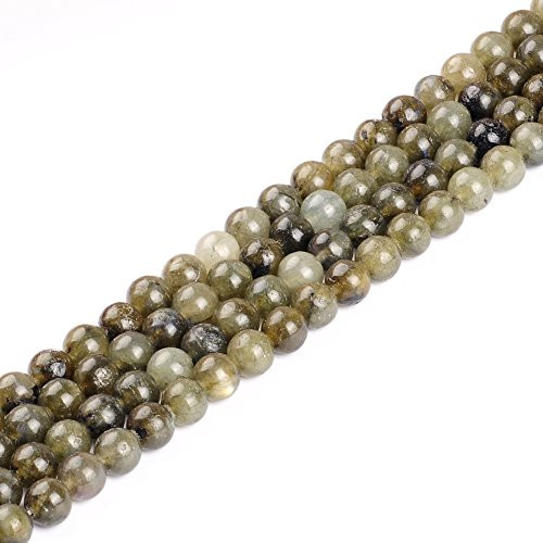 Natural Stone Beads 8mm Labradorite Beads Gemstone Round Loose Beads Crystal Energy Stone Healing Power for Jewelry Making DIY1 Strand 15