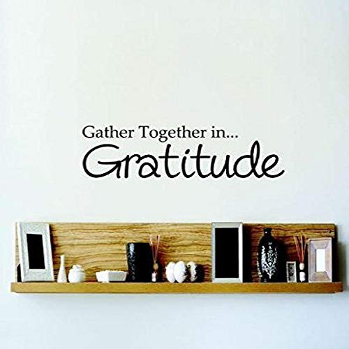 Design with Vinyl RE 2 C 2127 Gather Together in Gratitude Quote Vinyl Wall Decal Sticker 14 x 28 Design with Vinyl RE 2 C 2127 Gather Together in Gratitude Quote Vinyl Wall Decal Sticker 14 x 28
