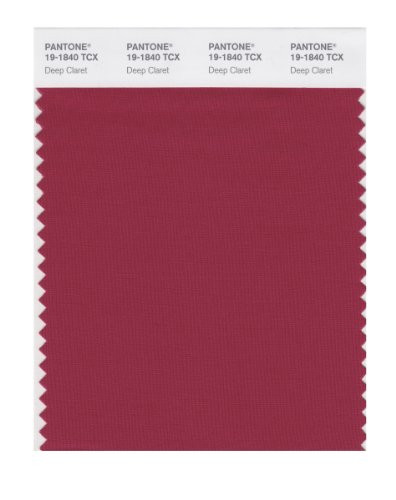 PANTONE Smart 19-1840X Color Swatch Card Deep Claret
