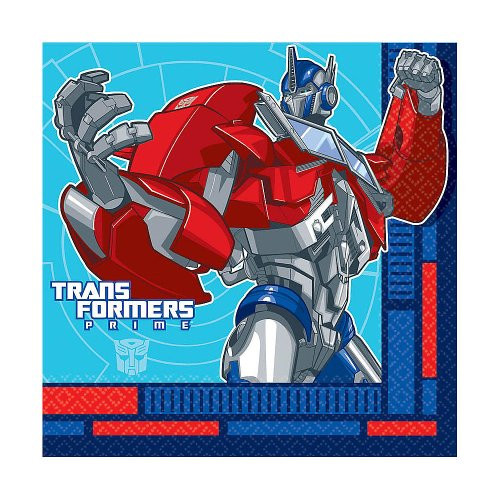 amscan Transformers Prime Large Napkins 16ct