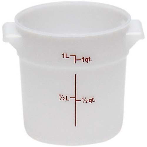 Cambro RFSCW1135 Round Storage Container 1 Quart Capacity Transparent