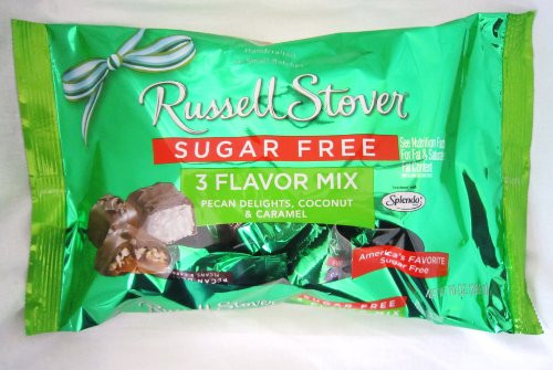 Russell Stover Sugar-Free 3-Flavor Mix Laydown Bag 10 Ounce