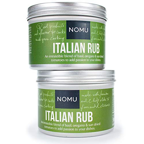 NOMU Italian Seasoning Rub 3_52 oz 2-pack MSG and Gluten Free Non-GMO Non-Irradiated NOMU Italian Seasoning Rub 3_52 oz 2-pack MSG and Gluten Free Non-GMO Non-Irradiated