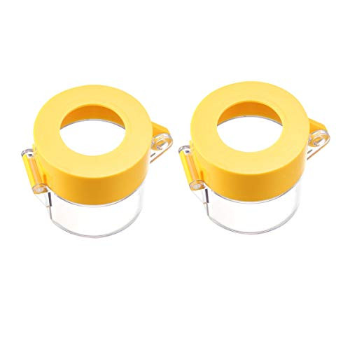 uxcell 2pcs Yellow Plastic Switch Cover Protector for 30mm Diameter Push Button Switch 5555