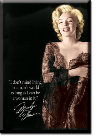 Desperate Enterprises Marilyn Monroe - Mans World Refrigerator Magnet 2 x 3