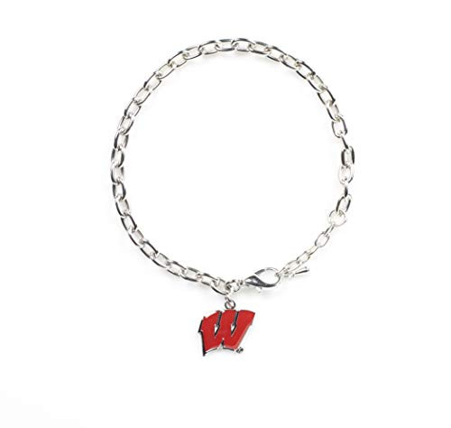 NCAA Wisconsin Badgers Logo Bracelet