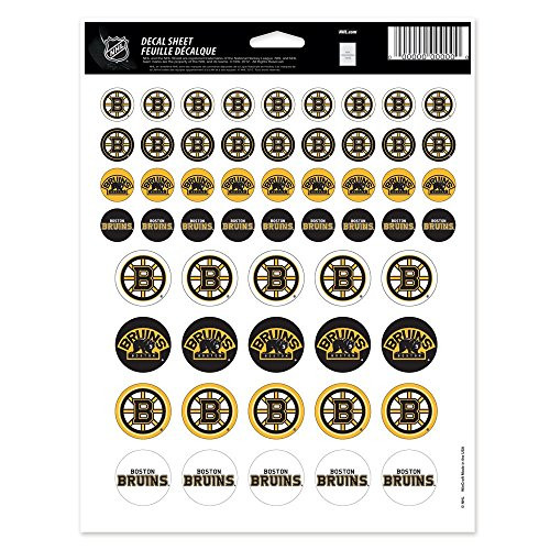 WinCraft NHL Boston Bruins Vinyl Sticker Sheet 8_5 x 11