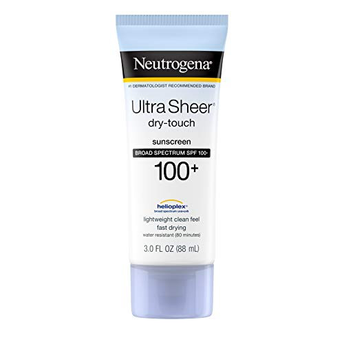 Neutrogena Ultra Sheer Dry-Touch Water Resistant and Non-Greasy Sunscreen Lotion with Broad Spectrum SPF 100 3 fl_ oz