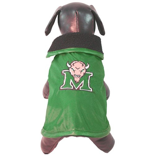 NCAA Marshall Thundering Herd All Weather Resistant Protective Dog Outerwear XX-Small