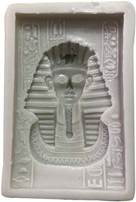 Joinor Egyptian Pharaoh Mold Cake Mold Chocolate Mold Sugar Gumpaste Mold Silicone Fondant Cake Decorating Mold Polymer Clay Crafting Mold