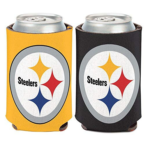 WinCraft Pittsburgh Steelers Logo 2-Sided Can Cooler 12 oz_