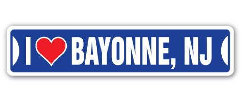 I Love Bayonne New Jersey Street Sign nj City State us Wall Road décor Gift I Love Bayonne New Jersey Street Sign nj City State us Wall Road décor Gift