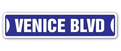 Venice BLVD Street Sign Los Angeles la Beach California  IndoorOutdoor   18 Wide