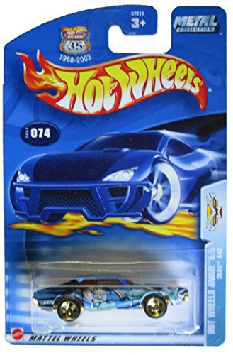 Hot Wheels 2003 Anime Series Olds 442 55 BLUE 074 74 164 Scale