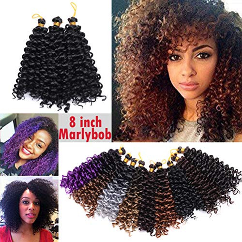 Jerry Curl Crochet Hair Bundle Marlybob Crochet Hair Jamaican Bounce Crochet Braiding Hair For 