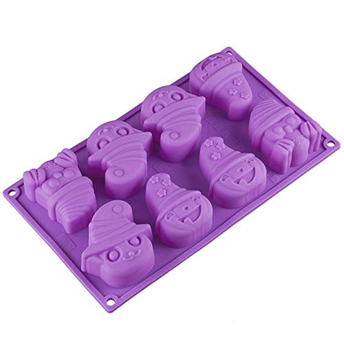 Halloween Molds Silicone Candy Soap Mold Cookie Baking Mold with Ghost Pumpkin
