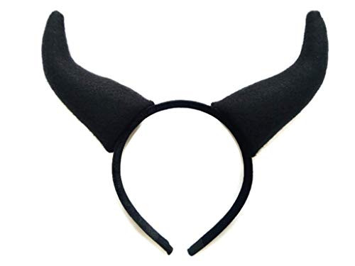 Fancy Cat Women Set Devil Horns Headbands H4 Black Devil Horn