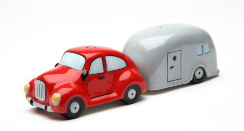 Car and Trailer Magnetic Ceramic Salt & Pepper Shaker