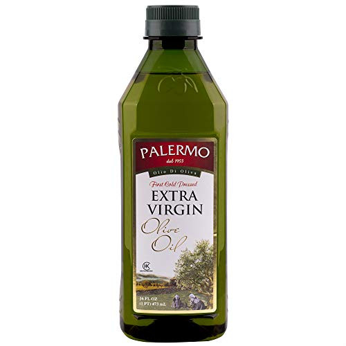 Palermo Extra Virgin Olive Oil Cold-Pressed Within 4 Hours Unrefined Kosher Gluten-Free 16 oz