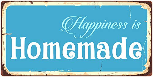 StickerPirate 886HS Happiness is Homemade 5x10 Aluminum Hanging Novelty Sign