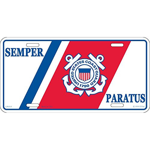 U_S_ Coast Guard Semper Paratus License Plate