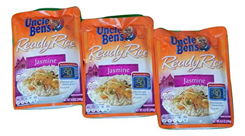 Uncle Bens Ready Rice Jasmine Flavor 8_5-oz Bag Pack of 3