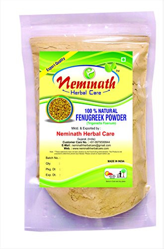 100% Natural Fenugreek Seeds TRIGONELLA FOENUM GREACUM Powder for LONG HAIRS NATURALLY by Neminath Herbal care 12 lb  8 ounces  227 g